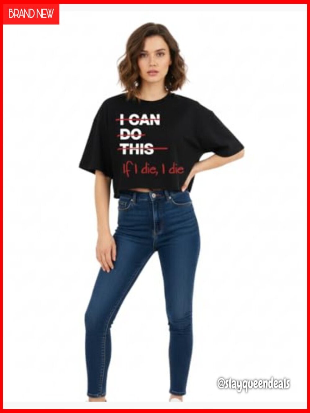 Funny Sarcastic Crop Top Tank for Workout Yoga Streetwear - Picture 4 of 7